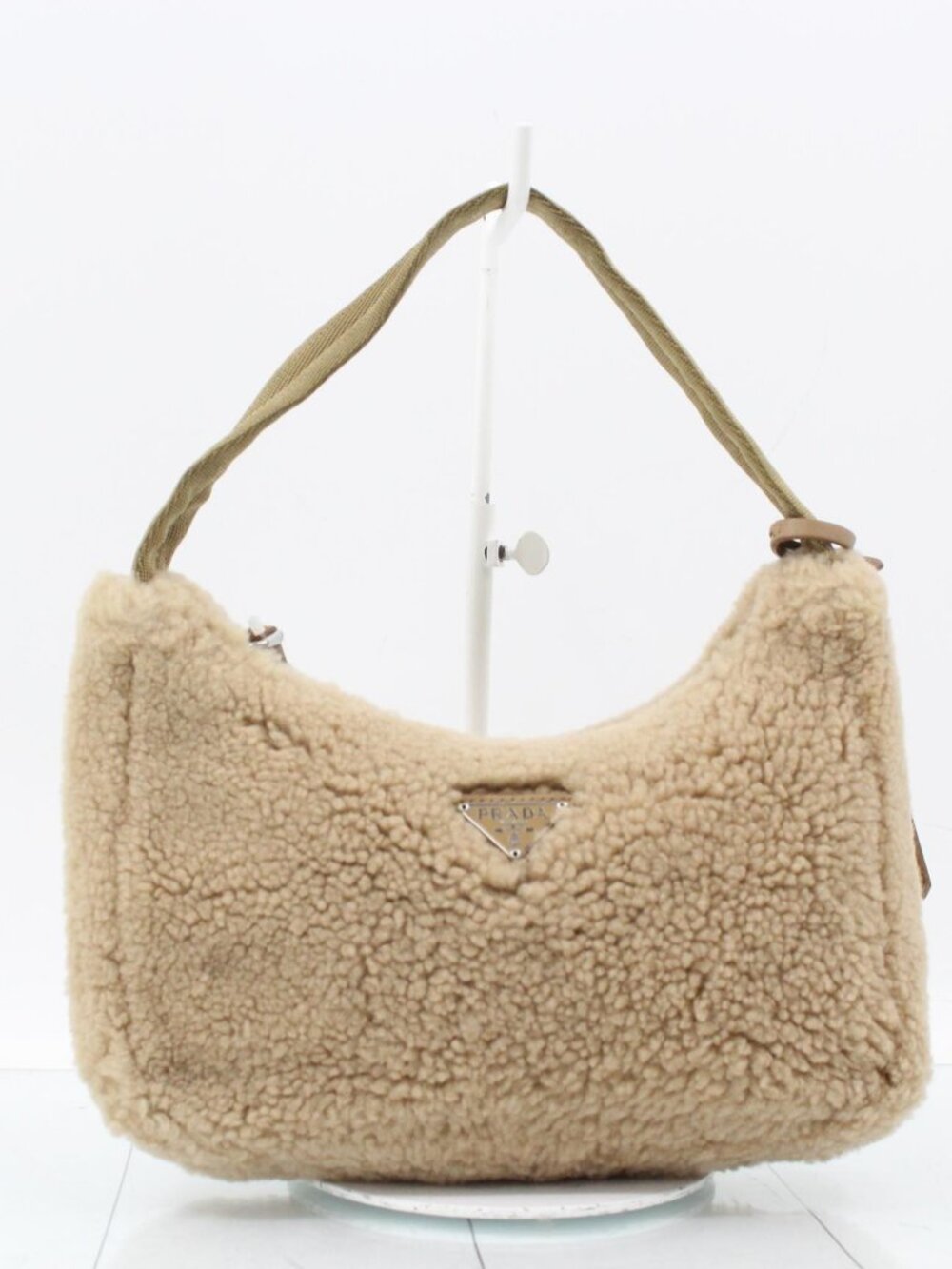 Prada Shearling Mini Re-Edition Bag